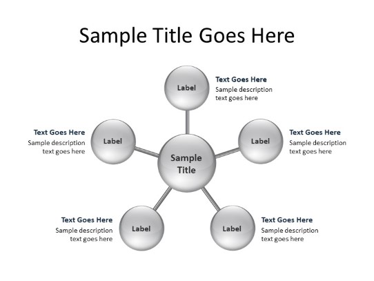 Radial A 5gray PowerPoint PPT Slide design