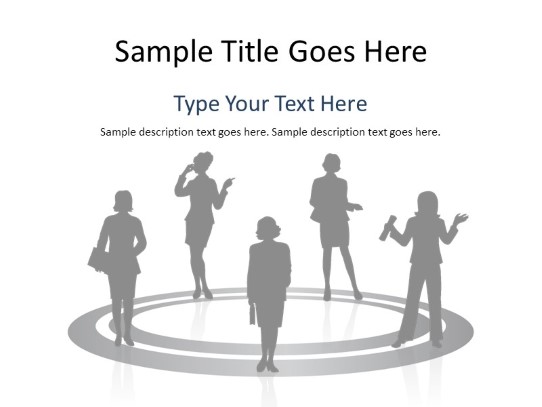 Silhouette Mixed Gray 10 PowerPoint PPT Slide design