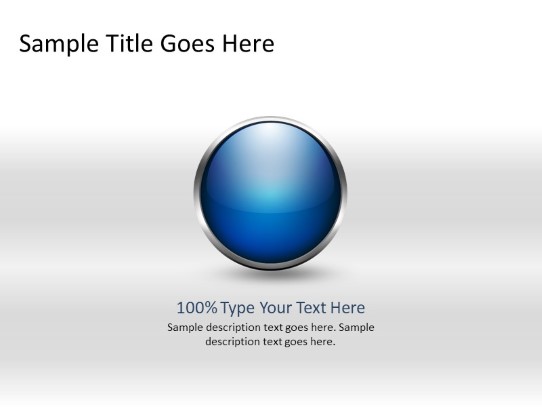 Ball Fill Blue 100a PowerPoint PPT Slide design