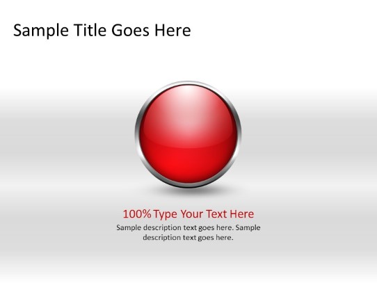 Ball Fill Red 100a PowerPoint PPT Slide design