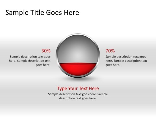 Ball Fill Red 30b PowerPoint PPT Slide design