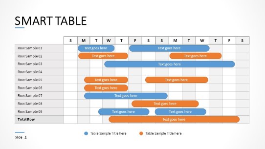 Timeline Table 02 PowerPoint PPT Slide design