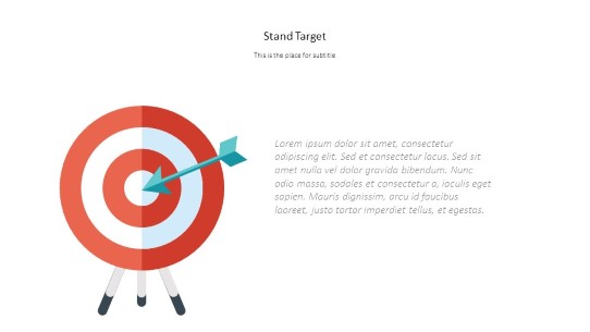 Target Arrow Stand PowerPoint PPT Slide design