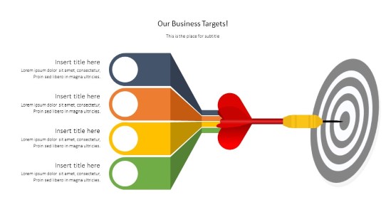 Target Business Dart PowerPoint PPT Slide design