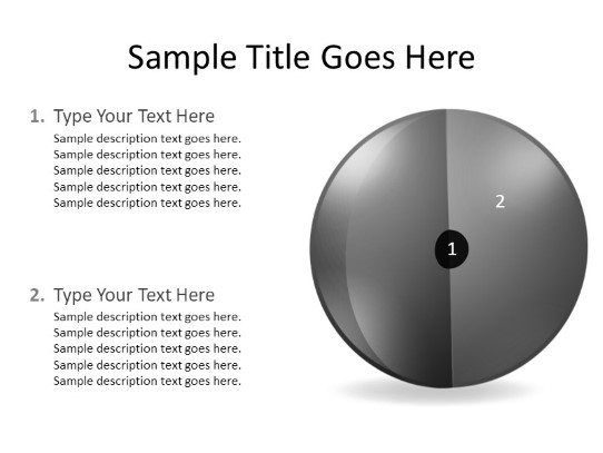 Targetsphere B 2gray PowerPoint PPT Slide design