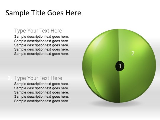 Targetsphere B 2green PowerPoint PPT Slide design