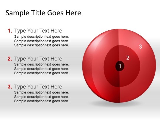 Targetsphere B 3red PowerPoint PPT Slide design