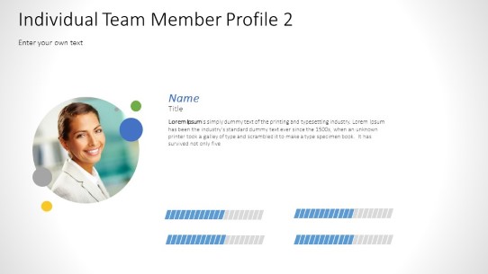 Member Profile 03 widescreen PowerPoint PPT Slide design