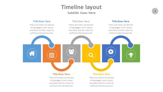 Timeline Arcs PowerPoint PPT Slide design