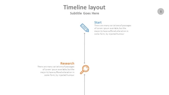 Timeline Line Scroll Slides 2 PowerPoint PPT Slide design