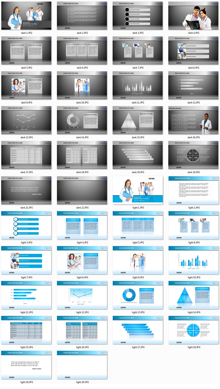 Power Presentation: Medical 1 PPT Premium PowerPoint Presentation Template Slide Set