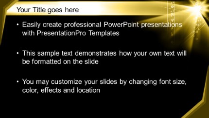 Binary Light Gold Widescreen PowerPoint Template text slide design