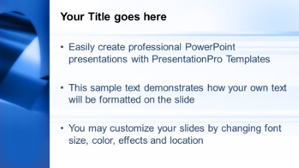 Colossal Ring Widescreen PowerPoint Template text slide design