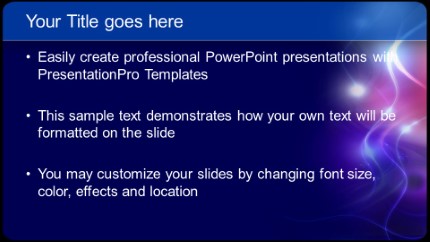 Current Widescreen PowerPoint Template text slide design