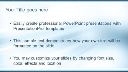 Glass Tubes Blue Widescreen PowerPoint Template text slide design