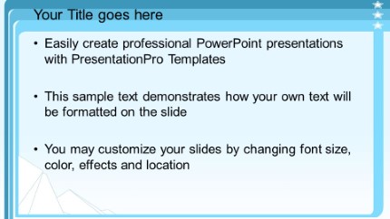 Groove Widescreen PowerPoint Template text slide design