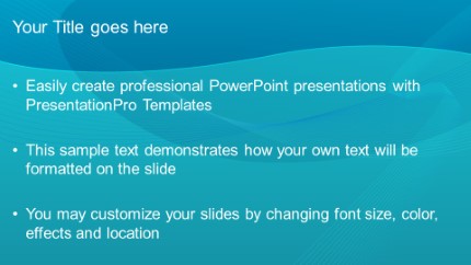 HalfandHalf Blue Widescreen PowerPoint Template text slide design