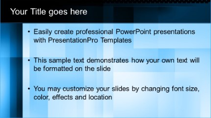 Layers Blue Widescreen PowerPoint Template text slide design