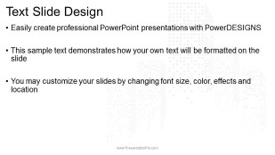 Abstract buildings wide PowerPoint Template text slide design