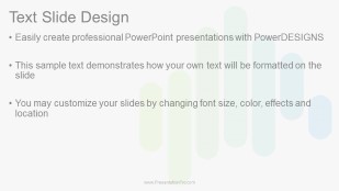 Abstract columns 2 wide PowerPoint Template text slide design