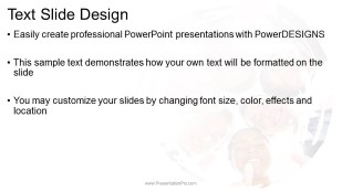 paint brush circle business people wide PowerPoint Template text slide design