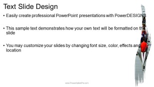 paint brush crew wide PowerPoint Template text slide design
