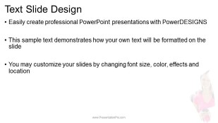 paint brush student phone wide PowerPoint Template text slide design