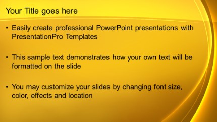 Swoop Widescreen PowerPoint Template text slide design