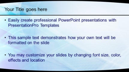 Trace Glow Widescreen PowerPoint Template text slide design