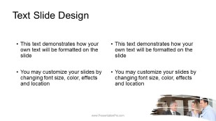 paint brush signatures 3 wide PowerPoint Template text slide design