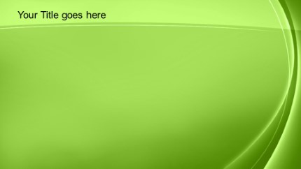 Swoop Green Widescreen PowerPoint Template text slide design