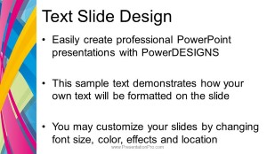 Abstract Living 01 Widescreen PowerPoint Template text slide design