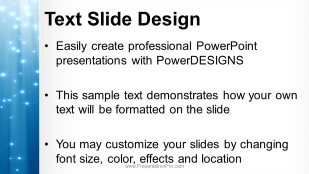 Abstract Shimmering Light Widescreen PowerPoint Template text slide design