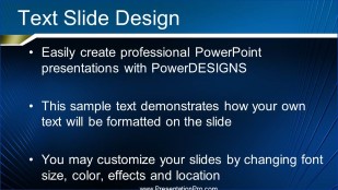 Blue Bars 01 Widescreen PowerPoint Template text slide design