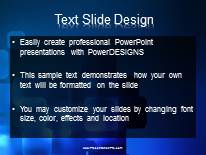 Blue Cubes PowerPoint Template text slide design