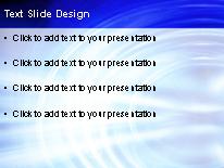 Blue Glow Spirals PowerPoint Template text slide design