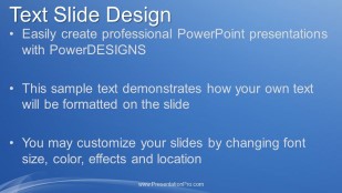 Blue Gradient Smoke 01 Widescreen PowerPoint Template text slide design