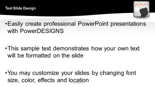Brainstorming Puzzle Widescreen PowerPoint Template text slide design