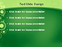 Bubble Circle Green PowerPoint Template text slide design