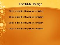 Bubble Circle Orange PowerPoint Template text slide design