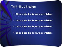 Cable Waves Blue PowerPoint Template text slide design