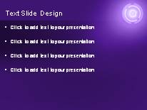 Circled Out Purple PowerPoint Template text slide design