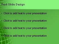 Curvedout Green PowerPoint Template text slide design