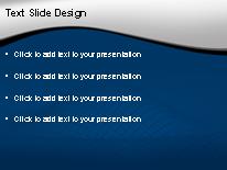 Curved Landscape Blue PowerPoint Template text slide design