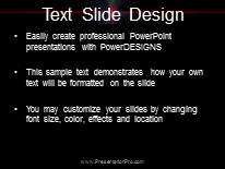 Dancing Spectrum PowerPoint Template text slide design
