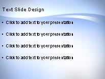 Flowing Blue PowerPoint Template text slide design