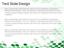 Flowing Circles Green PowerPoint Template text slide design