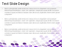 Flowing Circles Purple PowerPoint Template text slide design
