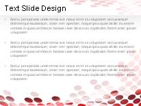 Flowing Circles Red PowerPoint Template text slide design