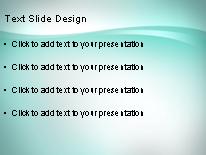 Flowing Teal PowerPoint Template text slide design